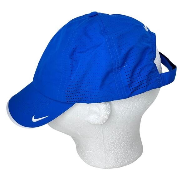 Nike Heritage86 Dri-Fit Golf Cap Mens OSFM Blue Polyester Perforated 429467 490 - Picture 3 of 9